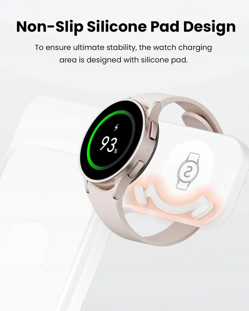 GEEKERA Draadloze Oplader 3-in-1 Samsung S25 S24 S23 S22 S21 Watch — foto 3