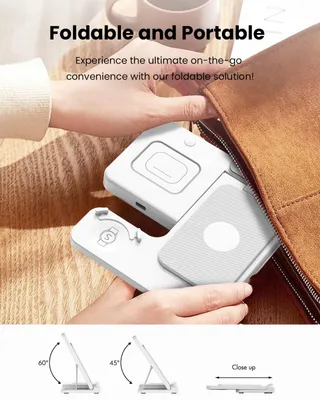 GEEKERA Draadloze Oplader 3-in-1 Samsung S25 S24 S23 S22 S21 Watch — miniatuur 4
