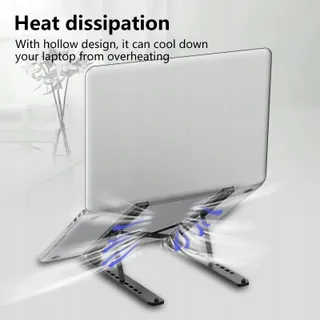 TONMOM Verstelbare Opvouwbare Laptopstandaard Koeling 10-15,6 Inch — miniatuur 7