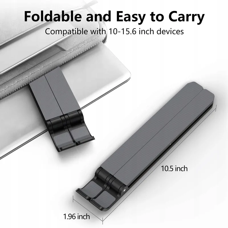 TONMOM Verstelbare Opvouwbare Laptopstandaard Koeling 10-15,6 Inch — foto 4