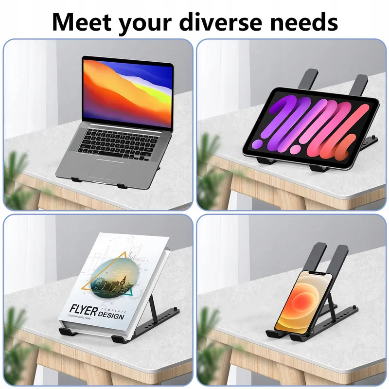 TONMOM Verstelbare Opvouwbare Laptopstandaard Koeling 10-15,6 Inch — foto 6