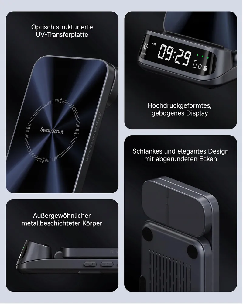 SWANSCOUT Draadloze Oplaadstation 3-in-1 iPhone Apple Watch AirPods — foto 3