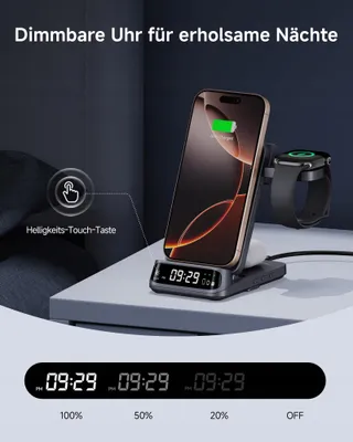 SWANSCOUT Draadloze Oplaadstation 3-in-1 iPhone Apple Watch AirPods — miniatuur 4