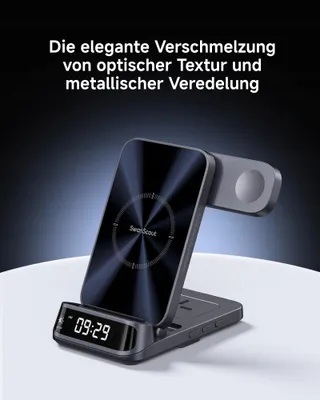 SWANSCOUT Draadloze Oplaadstation 3-in-1 iPhone Apple Watch AirPods — miniatuur 7