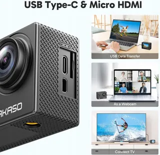 AKASO Actiecamera 4K 20MP WiFi Onderwater 170 LCD Afstandsbediening — miniatuur 8