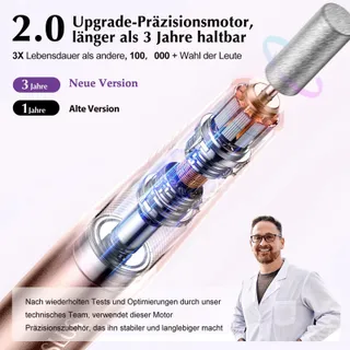 COSLUS Nagelfrees 20000 RPM Verstelbaar Rosé Goud — miniatuur 5