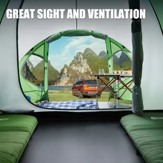 PORTAL Koepeltent 3-4 Personen Waterdicht Camping Festivals — miniatuur 5