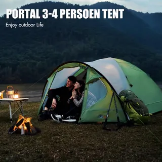 PORTAL Koepeltent 3-4 Personen Waterdicht Camping Festivals — miniatuur 3