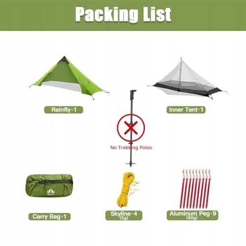 NIGHT CAT Ultralichte Tent Waterdicht 1-2 Personen Camping — foto 3