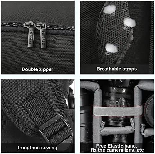 CWATCUN Camerarugzak Waterdicht Professioneel Sony Canon Nikon — foto 9