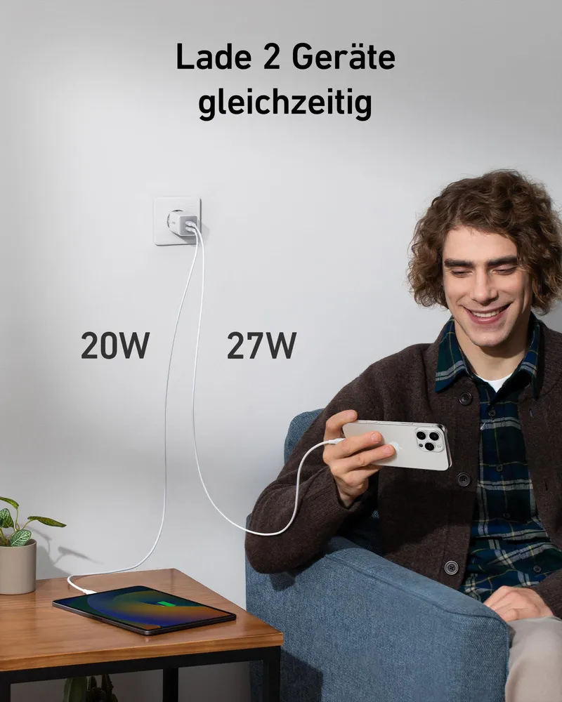 ANKER USB C Oplader 47W GaN 523 Nano 3 Snelladen — foto 2