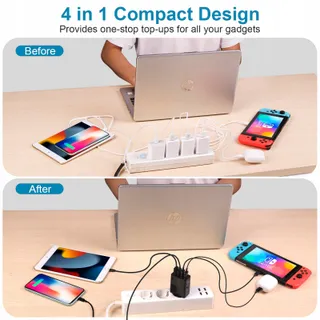 KAIMENGLONG USB Lader 2 Stuks 33W Quick Charge 3.0 — miniatuur 6