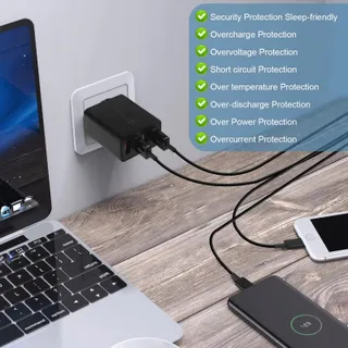 KAIMENGLONG USB Lader 2 Stuks 33W Quick Charge 3.0 — miniatuur 7