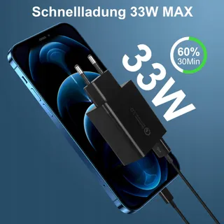 KAIMENGLONG USB Lader 2 Stuks 33W Quick Charge 3.0 — miniatuur 2
