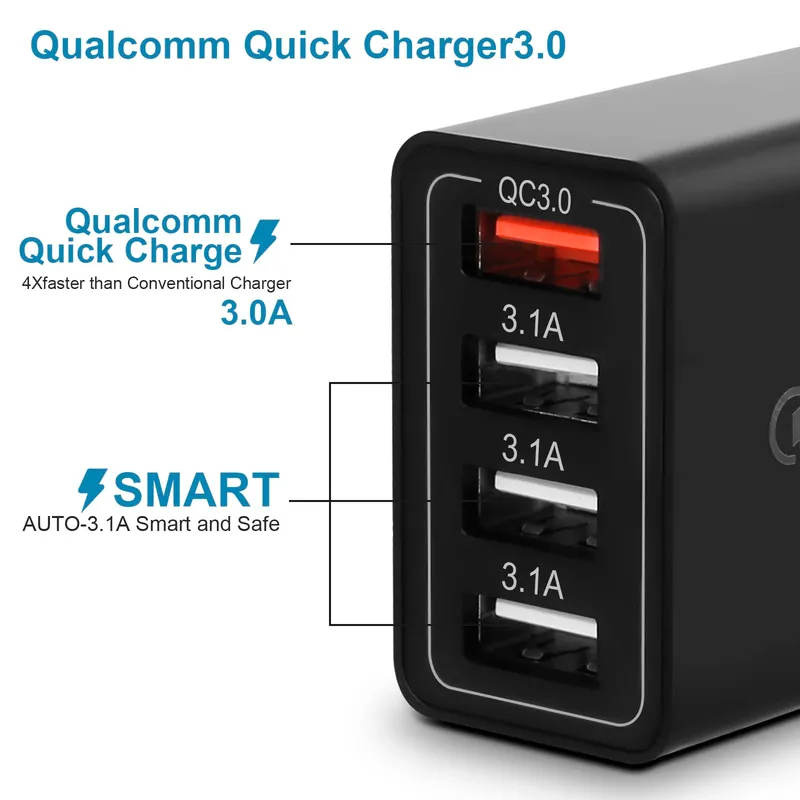 KAIMENGLONG USB Lader 2 Stuks 33W Quick Charge 3.0 — foto 3