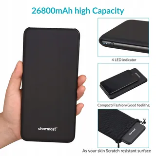 Charmast Powerbank 26800mAh Draagbaar USB C — miniatuur 8