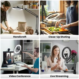 LUXSURE Statief met Ringlicht Video Streaming — miniatuur 2