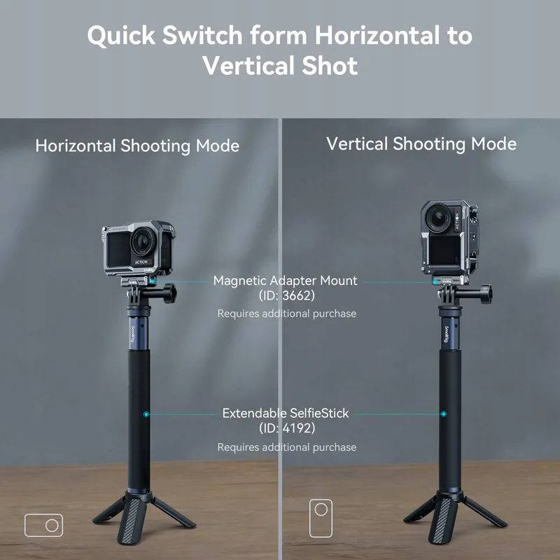 SMALLRIG Kooi DJI Osmo Action 5/4/3 Compatibel met DJI Mic — foto 6