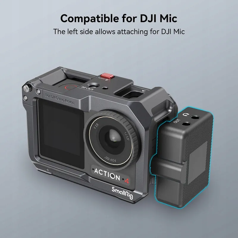SMALLRIG Kooi DJI Osmo Action 5/4/3 Compatibel met DJI Mic — foto 4