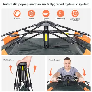 AMFLIP Automatische Tent 2 Personen Pop Up Waterdicht — miniatuur 7