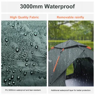 AMFLIP Automatische Tent 2 Personen Pop Up Waterdicht — miniatuur 5