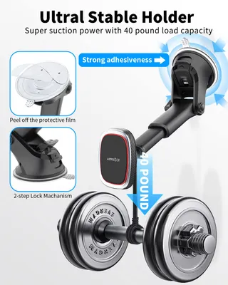 APPS2CAR Magnetische Autohouder Telefoon iPhone — miniatuur 2