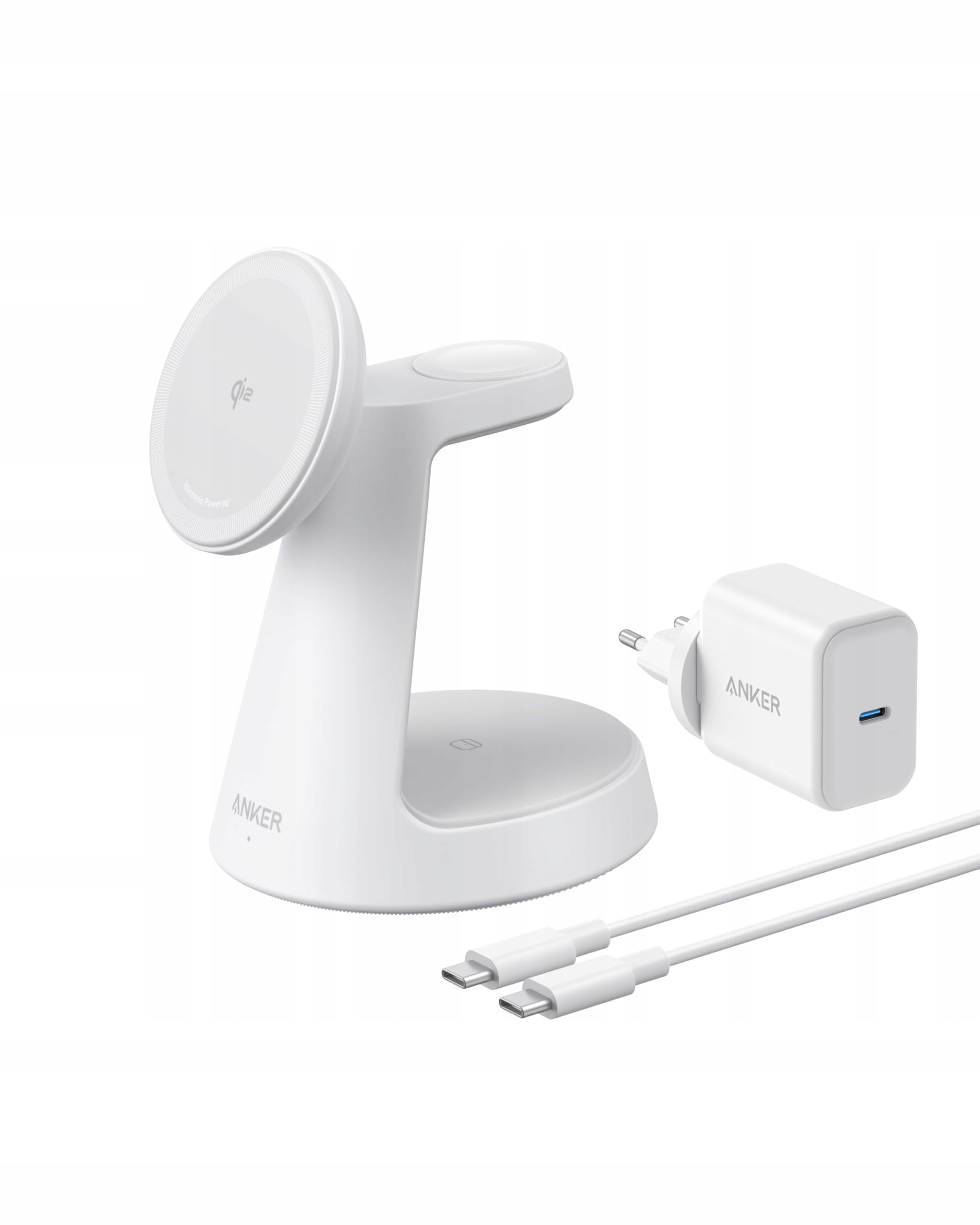 ANKER MagGo 3-in-1 MagSafe Oplader iPhone Apple Watch AirPods Qi2