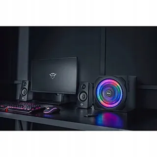 TRUST GAMING GXT 629 Tytan 2.1 Speakers RGB LED Subwoofer 120W — miniatuur 2