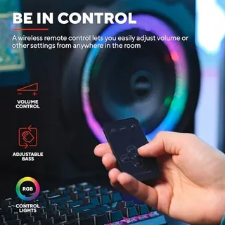 TRUST GAMING GXT 629 Tytan 2.1 Speakers RGB LED Subwoofer 120W — miniatuur 6