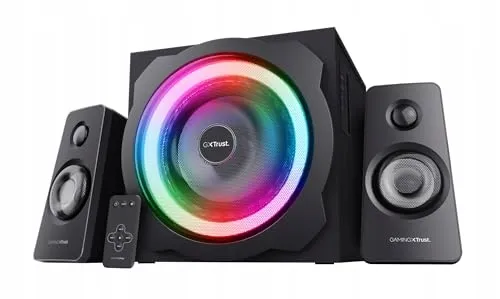 TRUST GAMING GXT 629 Tytan 2.1 Speakers RGB LED Subwoofer 120W — foto 1