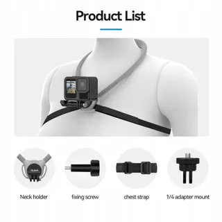 TELESIN SE 2.0 Nekhouder Draaibaar GoPro DJI Insta360 — miniatuur 8