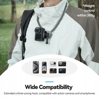 TELESIN SE 2.0 Nekhouder Draaibaar GoPro DJI Insta360 — miniatuur 4