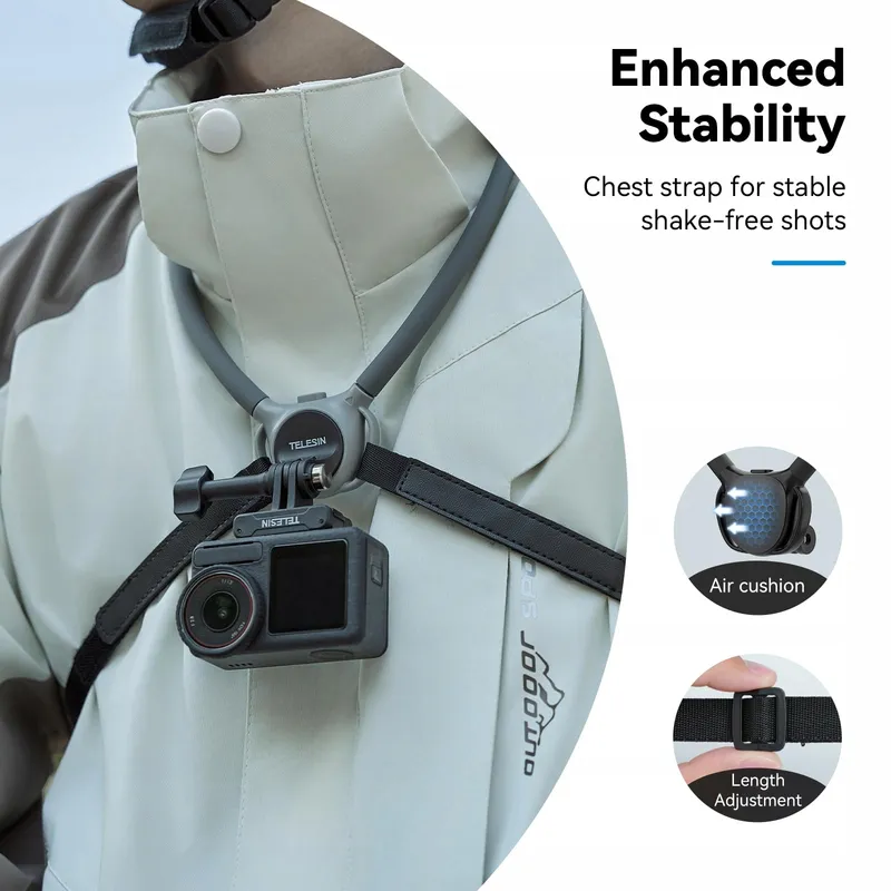TELESIN SE 2.0 Nekhouder Draaibaar GoPro DJI Insta360 — foto 2