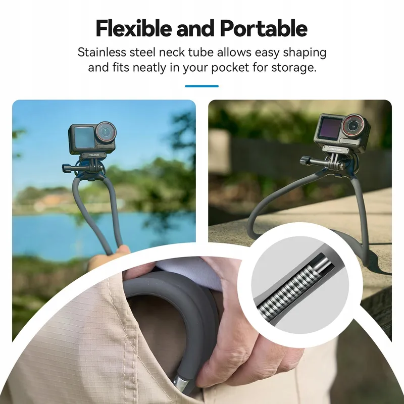 TELESIN SE 2.0 Nekhouder Draaibaar GoPro DJI Insta360 — foto 3