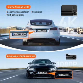 70MAI A810 Dashcam 4K HDR Dual 128GB STARVIS GPS WiFi ADAS — miniatuur 2