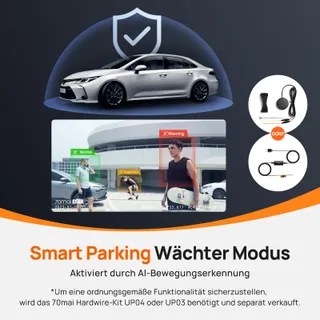 70MAI A810 Dashcam 4K HDR Dual 128GB STARVIS GPS WiFi ADAS — miniatuur 5
