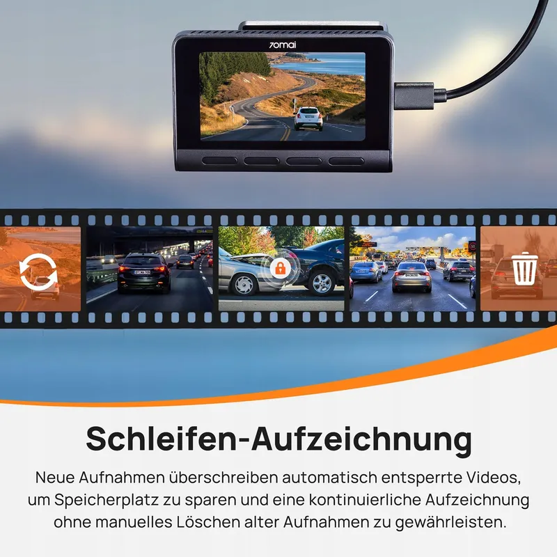 70MAI A810 Dashcam 4K HDR Dual 128GB STARVIS GPS WiFi ADAS — foto 7