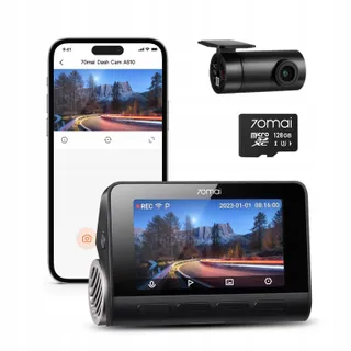 70MAI A810 Dashcam 4K HDR Dual 128GB STARVIS GPS WiFi ADAS — miniatuur 1
