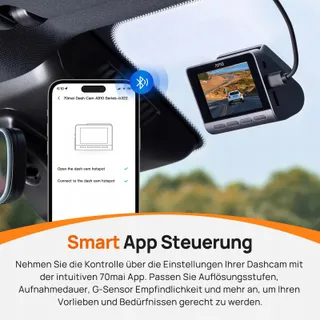 70MAI A810 Dashcam 4K HDR Dual 128GB STARVIS GPS WiFi ADAS — miniatuur 8