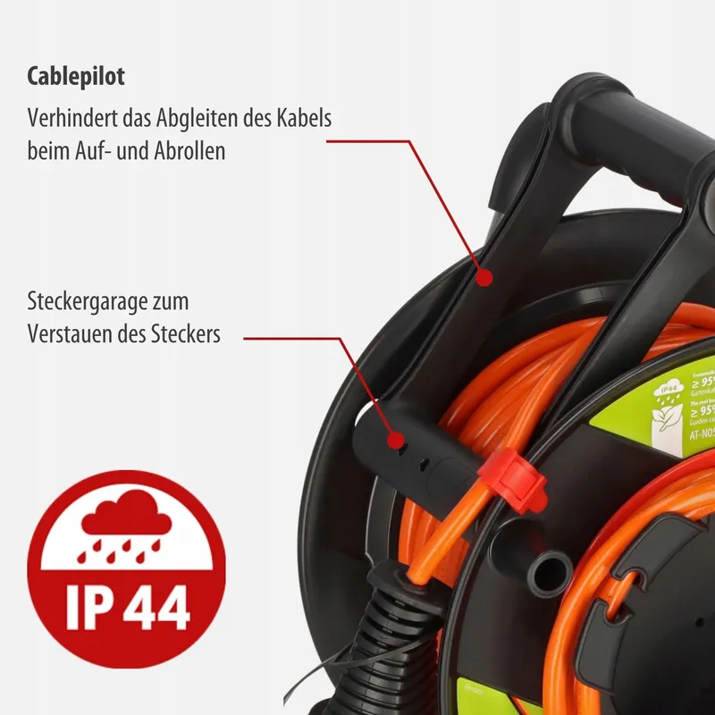 BRENNENSTUHL Garant Tuinkabelhaspel IP44 25m Gerecycled Buiten Duitsland — foto 5