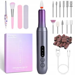 EVILTO Draadloze Nagelfrees Manicure Pedicure Set — miniatuur 1