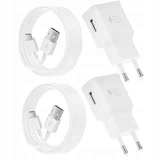 2x USB-C Oplader Set Galaxy A15 A14 A13 A04S A71 A55 A54 — miniatuur 1