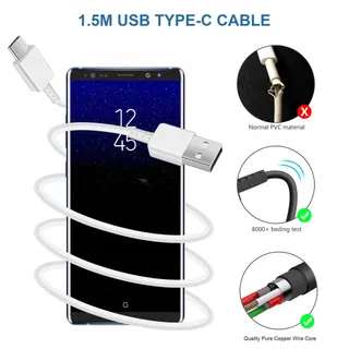 2x USB-C Oplader Set Galaxy A15 A14 A13 A04S A71 A55 A54 — miniatuur 4