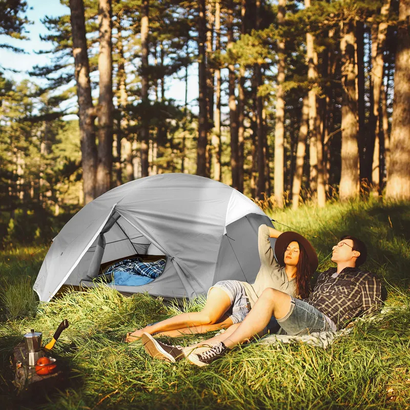 BESSPORT Camping Tent 2 Personen Licht Waterdicht 4 Seizoenen — foto 6
