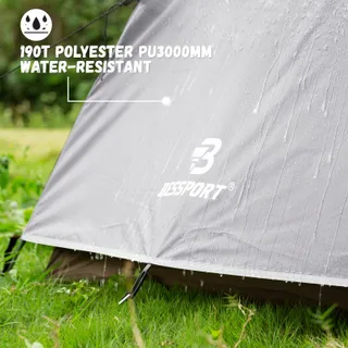 BESSPORT Camping Tent 2 Personen Licht Waterdicht 4 Seizoenen — miniatuur 5