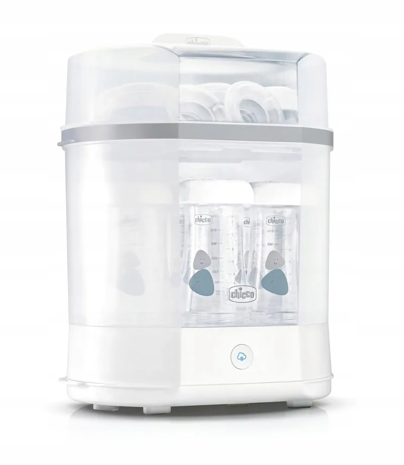 CHICCO Starterset Sterilisator Flessenwarmer Siliconen Fles — foto 2