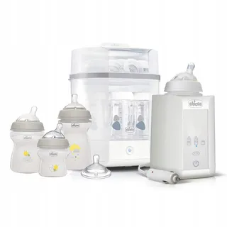 CHICCO Starterset Sterilisator Flessenwarmer Siliconen Fles — miniatuur 1