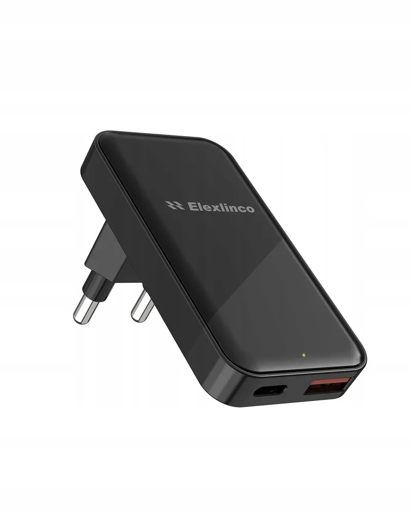 ELEXLINCO USB-C Oplader 35W 2-Poorts PD 3.0 Zwart — foto 1