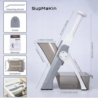SUPMAKIN Verstelbare Mandoline Groente Aardappelsnijder — miniatuur 7