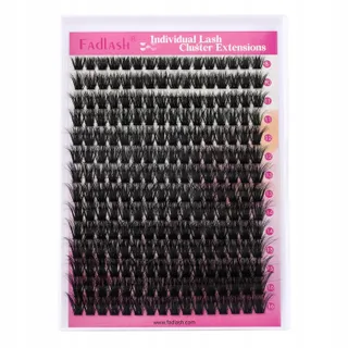 FADLASH Wimperclusters 100D 0.07D Curl 3D Mix 8-16mm Beginners — miniatuur 7
